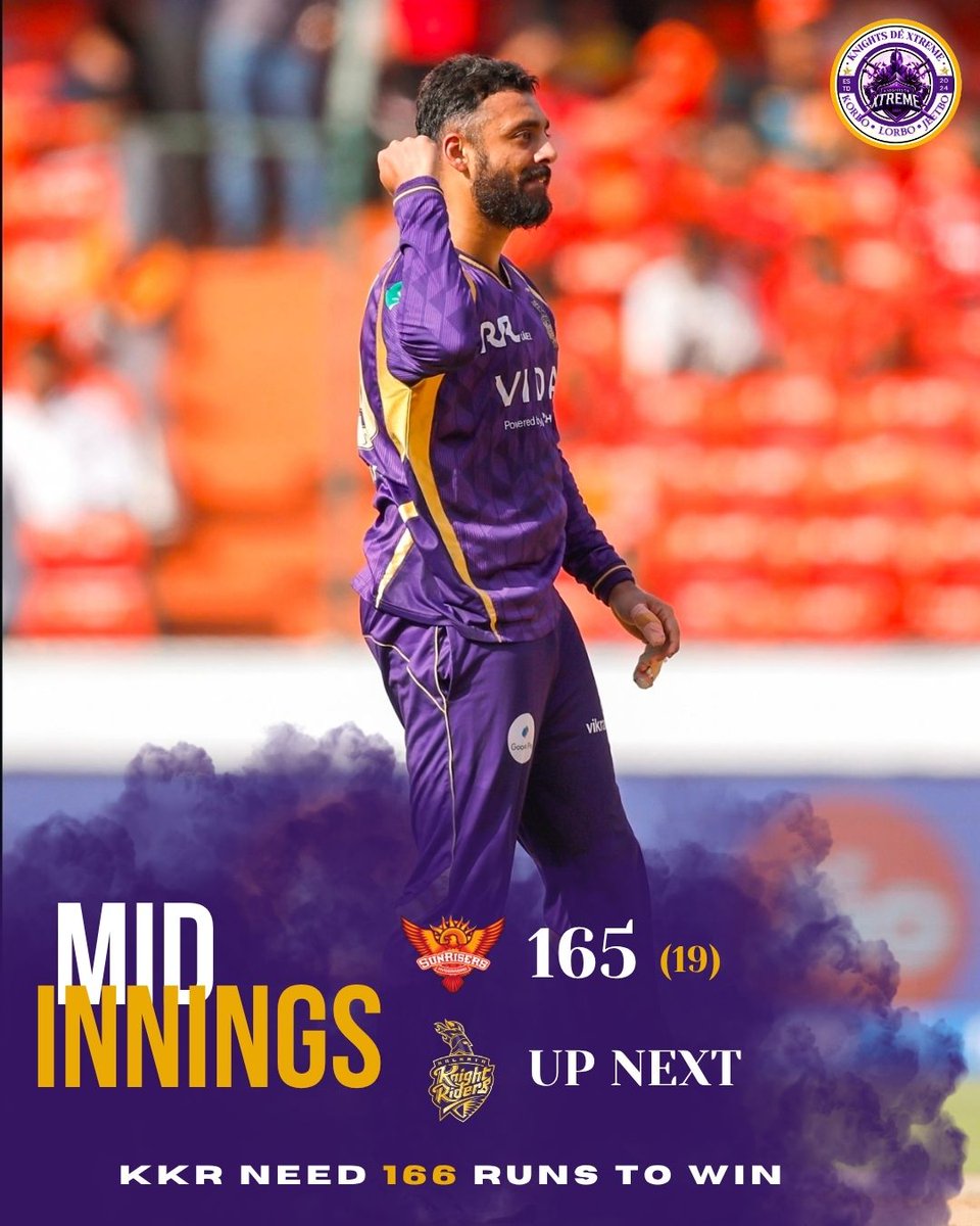 Knightsdextreme's tweet photo. 1️⃣6️⃣6️⃣ runs to chase !! 

#kkrvssrh https://t.co/BXalAHJquc
