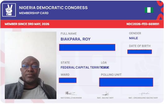 As I wake up na so I take register. This is the first time that I am joining a political party.

The latest <a href="/NigeriaNDCHQ/">Nigeria Democratic Congress</a> member. <a href="/PeterObi/">Peter Obi</a>