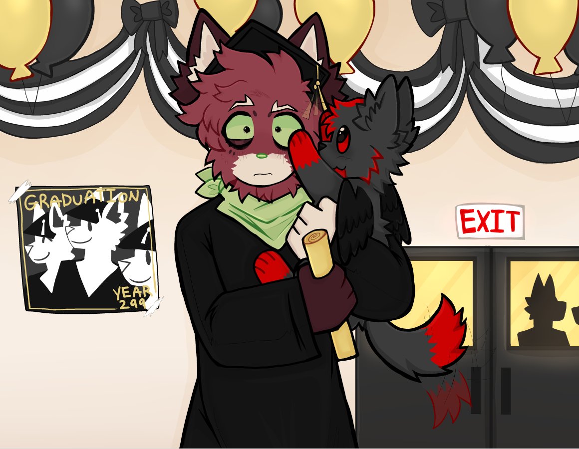 BASTARD1ZED's tweet photo. Finished com for @blukkat 🎓 https://t.co/o4YYPdctWw