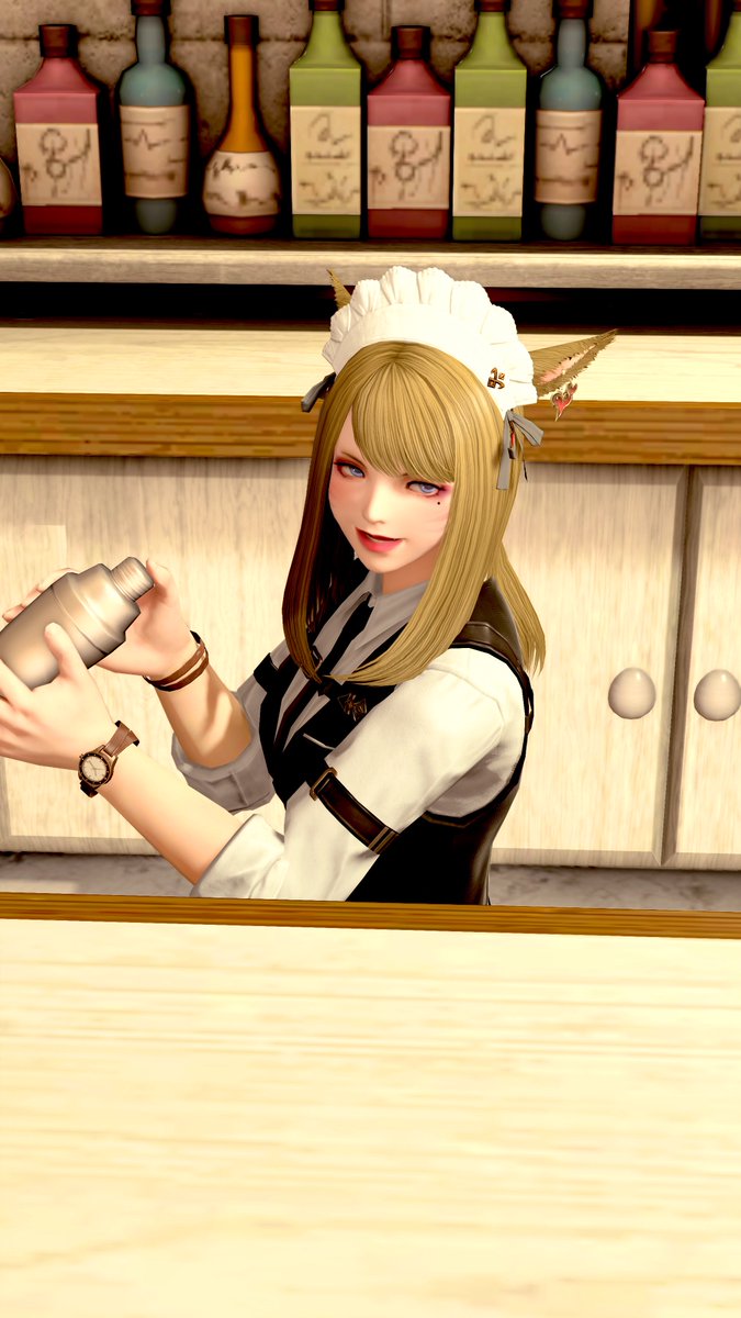 FF14 #ミコッテ #企みッテ この後21:00より企みBAR「poison」オープン