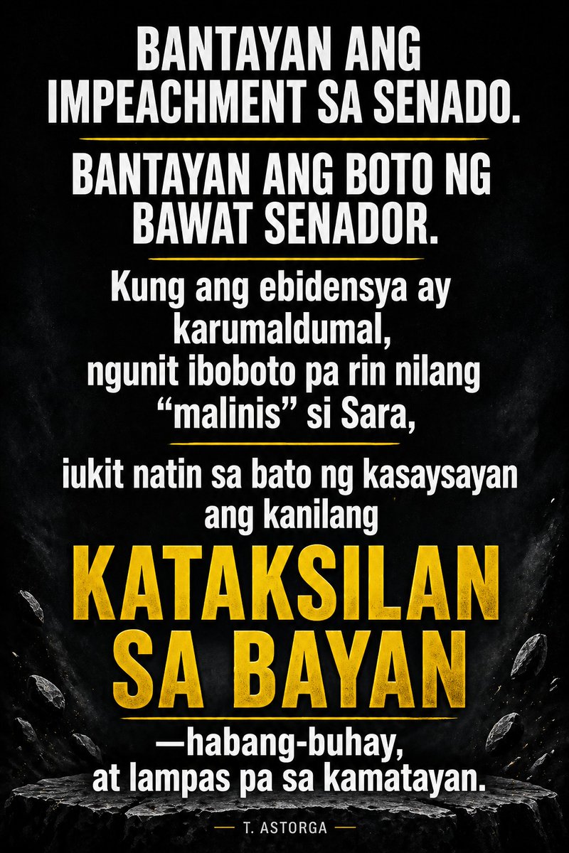 Bantayan po natin ang mga DDShits at taksil na mga senatongs!