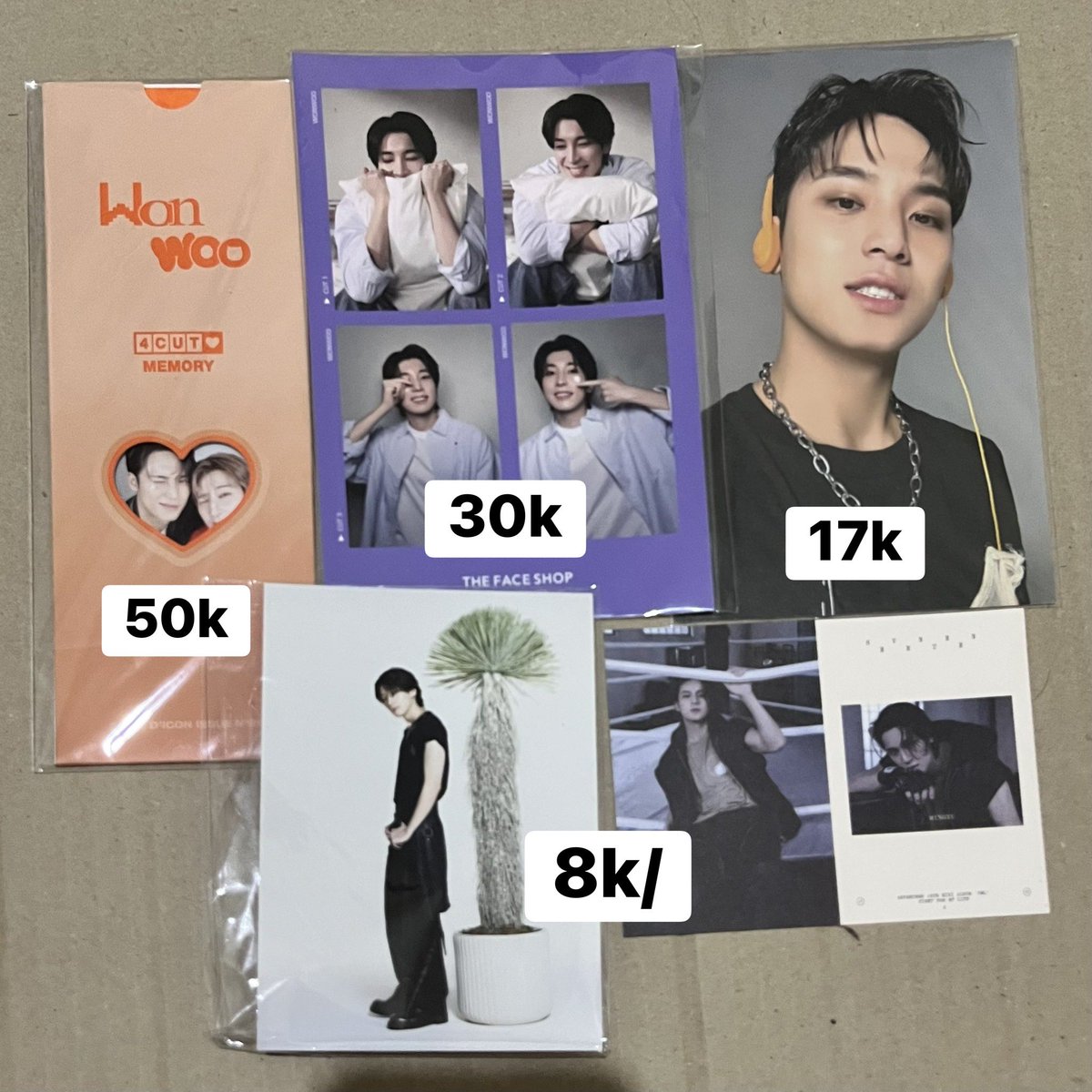 INA wts want to sell seventeen svt posca 

📍Jakarta 
bisa keep/splitpay/cod
free packing, exc adm 14%

t. wonwoo mingyu postcard official pob the face shop tfs 4cut dicon minwon kit card fml weverse wv global