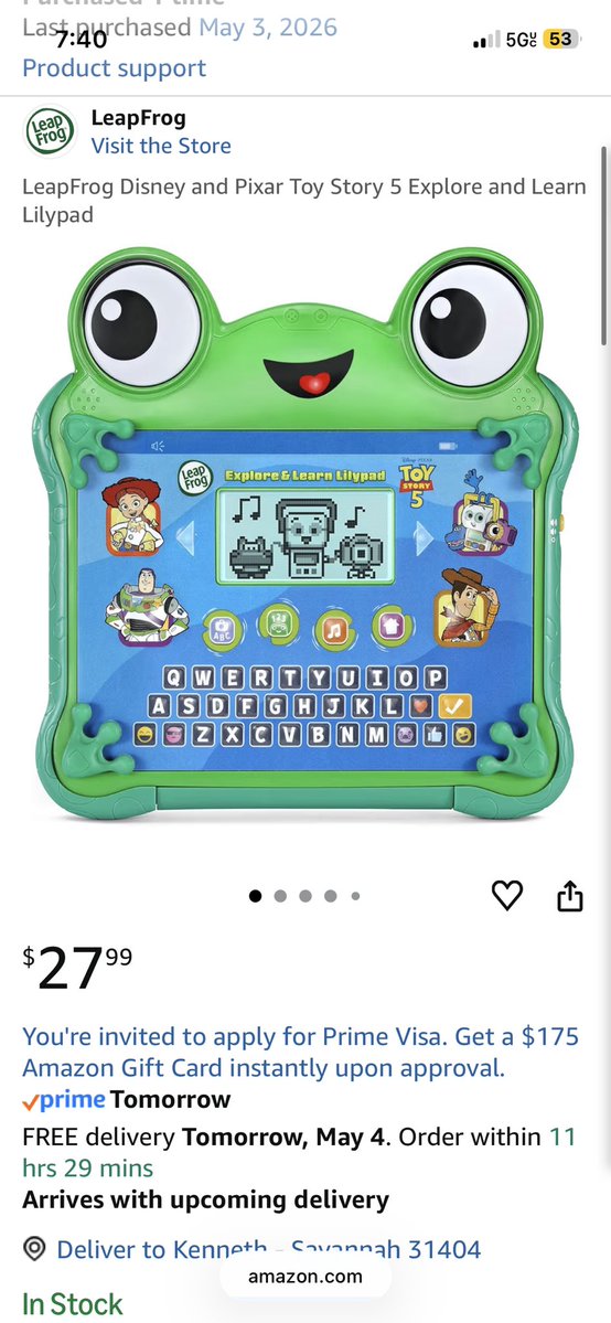 Kenneth_pixar's tweet image. Toy Story 5 Explore and Learn Lilypad by leapfrog now up on Amazon! #toystory5 #toystory #disney #pixar