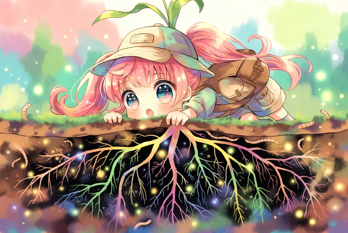 osxzc's tweet photo. 土のしたでのびていく根っこのひみつ🌱

どこまでのびるかなって想像してみよう👀
すいすいもぐもぐ土の中を進んでいくよ🪴

見えない世界をノートにかこう✨
わくわく根っこレポートはじまるね🌈

#根っこ観察 #植物成長 #土の中の世界 https://t.co/XK73nWhLqR
