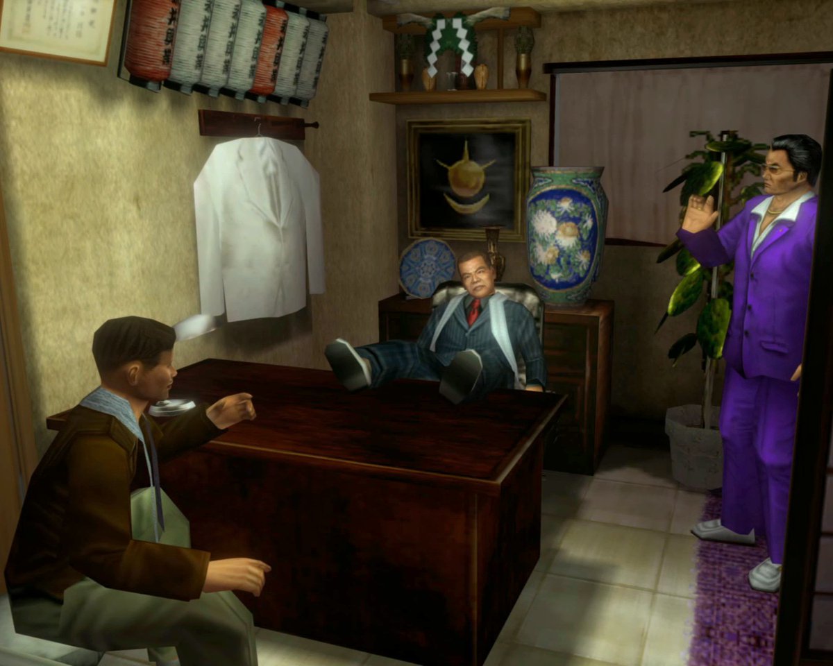 Shenmue_Dojo's tweet image. Nagai-san and his cronies sure do seem to be discussing something important whenever Ryo drops into their headquaters. 👔 What do you suppose they're talking about? 👀 Share your theories in the comments!

#SundaySHENanigans #SEGA
#LetsGetShenmue4