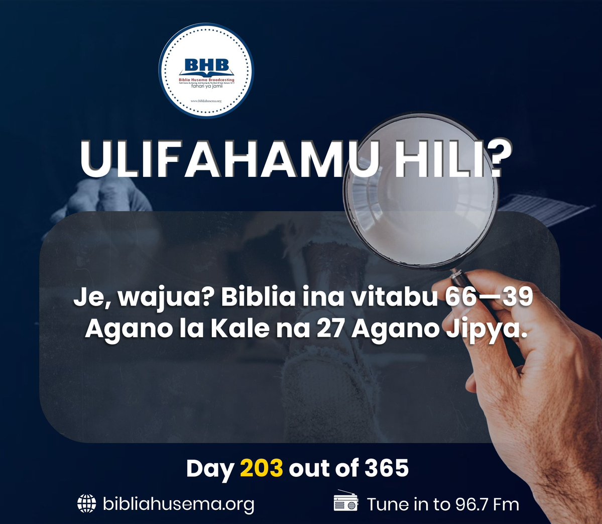 Biblia Husema 96.7fm tweet media