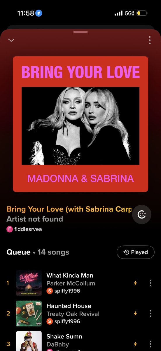muhlbs_'s tweet photo. brought my love to the bar so everyone could hear this masterpiece ‼️ @TeamSabrina @SabrinaAnnLynn @Madonna #sabrinacarpenter #madonna #bringyourlove https://t.co/7SFsKNKWYr