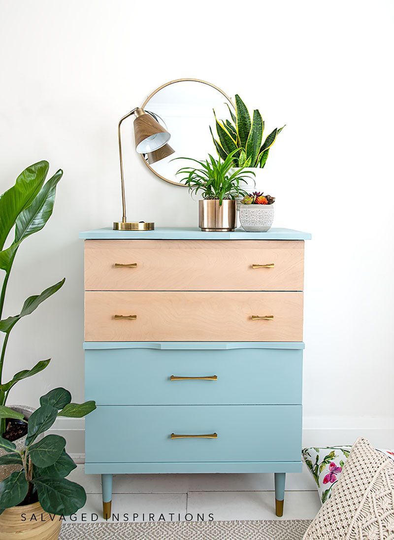 SalvagedIns's tweet image. I love how the colors make this dresser so attractive. The mix of custom paint and natural stain, paired with gold accents, creates such beautiful eye candy. ~ salvagedinspirations.com/furniture-refi… 

#furnituredesign #furnituremakeover #furnitureflip #homedecor #diy #stainedfurniture
