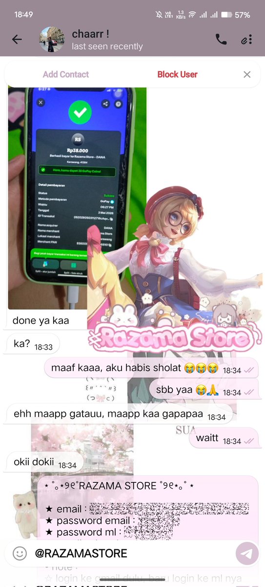razama store - sc tumbal, batu evol & koin 1M tweet media