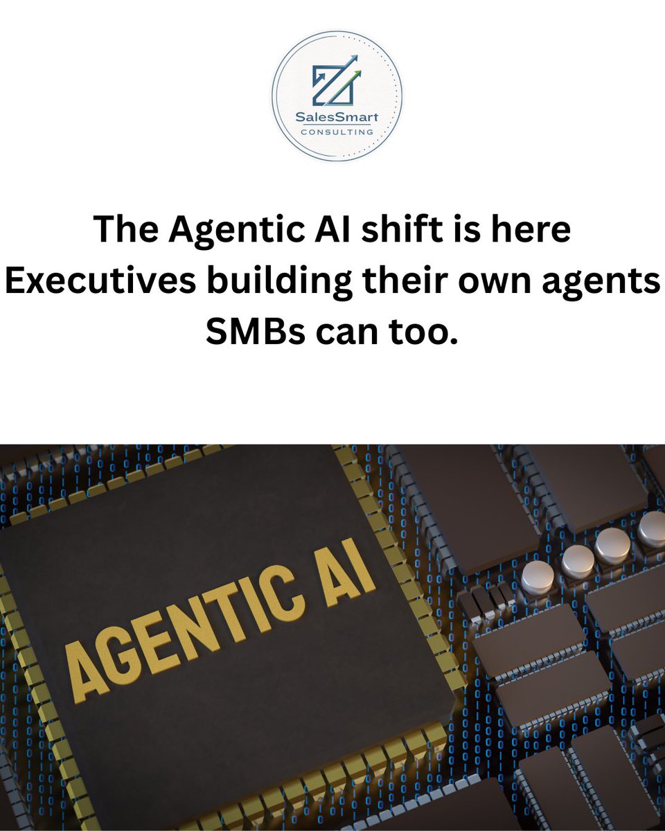 SalesSmartCo's tweet image. CEOs are vibe-coding Agentic AI agents themselves — building real workflows with almost no coding.

SMBs can do this too.

We help implement practical Agentic AI for revenue (autonomous leads, pipelines, more). 

Article: thenewstack.io/vibe-coding-ce…
DM “AGENTIC” 

#smb #agenticai