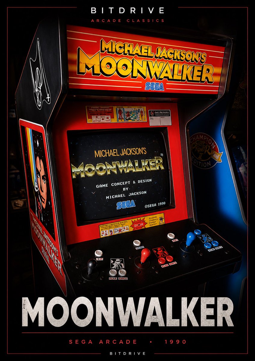 BitDriveEra's tweet image. Did you play this on arcade or home console 
Moonwalker — SEGA, 1990.
Pure nostalgia. Pure atmosphere.

#Arcade #RetroGaming #SEGA #BitDrive #GamingHistory
ビットドライブ