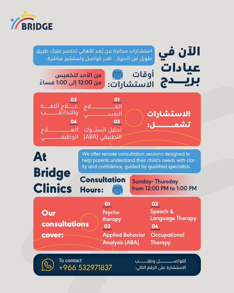 عيادات بريدج الطبية tweet media