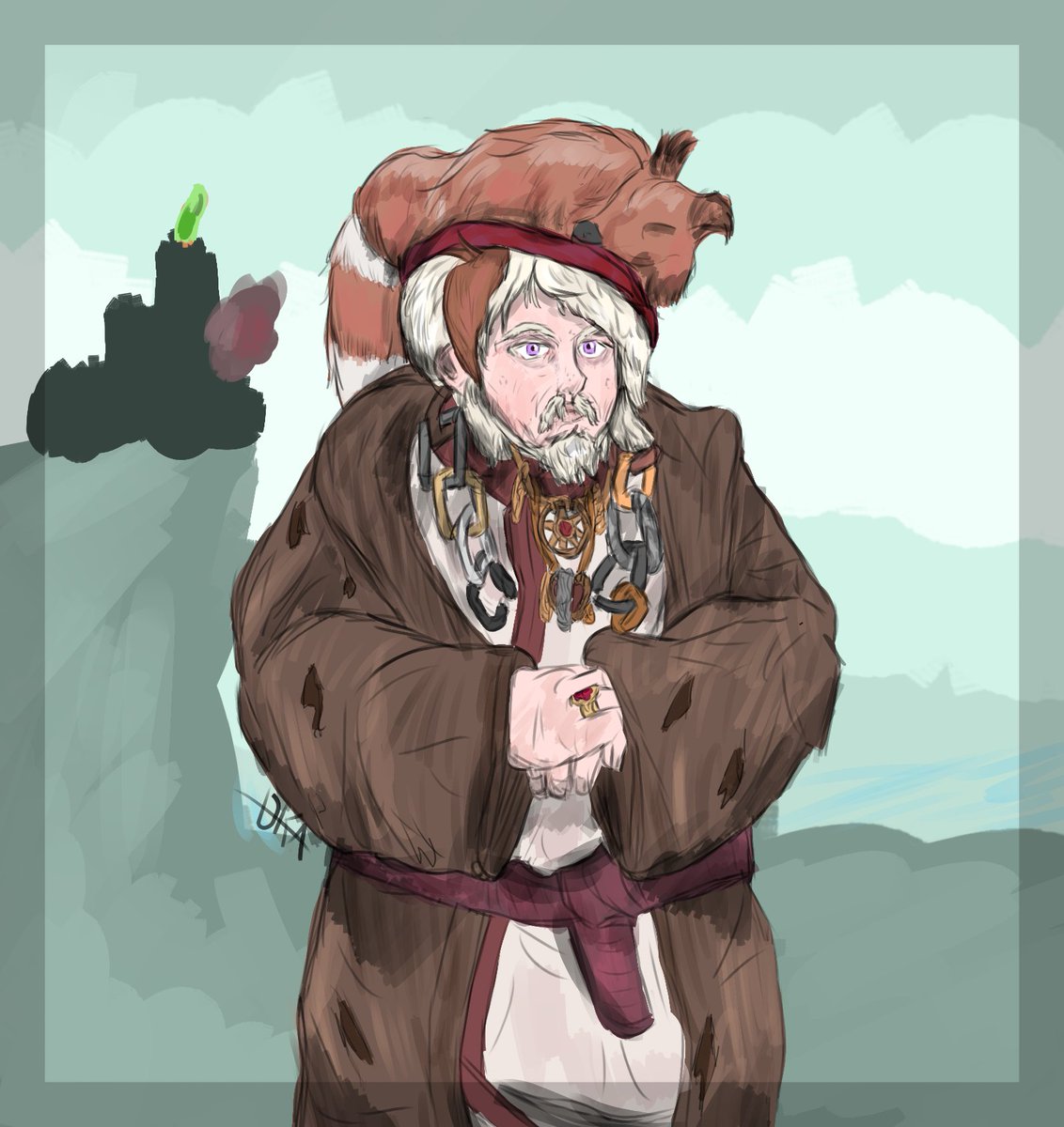 BeykenArt's tweet image. Bartimos 'Breakchain' Celtigar, son of lord Jaehaerys the Crabknight, at the Whispers, which he claimed lordship over. Attended the citadel but refused to complete his chain, later became immersed in study of the higher mysteries.
#art #asoiaf #oc