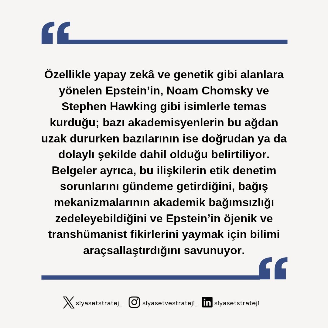 siyasetstratej_'s tweet image. 📌📚 Bilim Dünyasında Epstein Ağı: Akademideki Bağlantılarını Nasıl Kurdu? 

#epstein #politics #uluslararası #çocukistismarı #strateji
