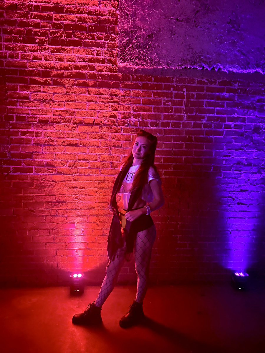 Went to a rave with my wife for our three year wedding anniversary.