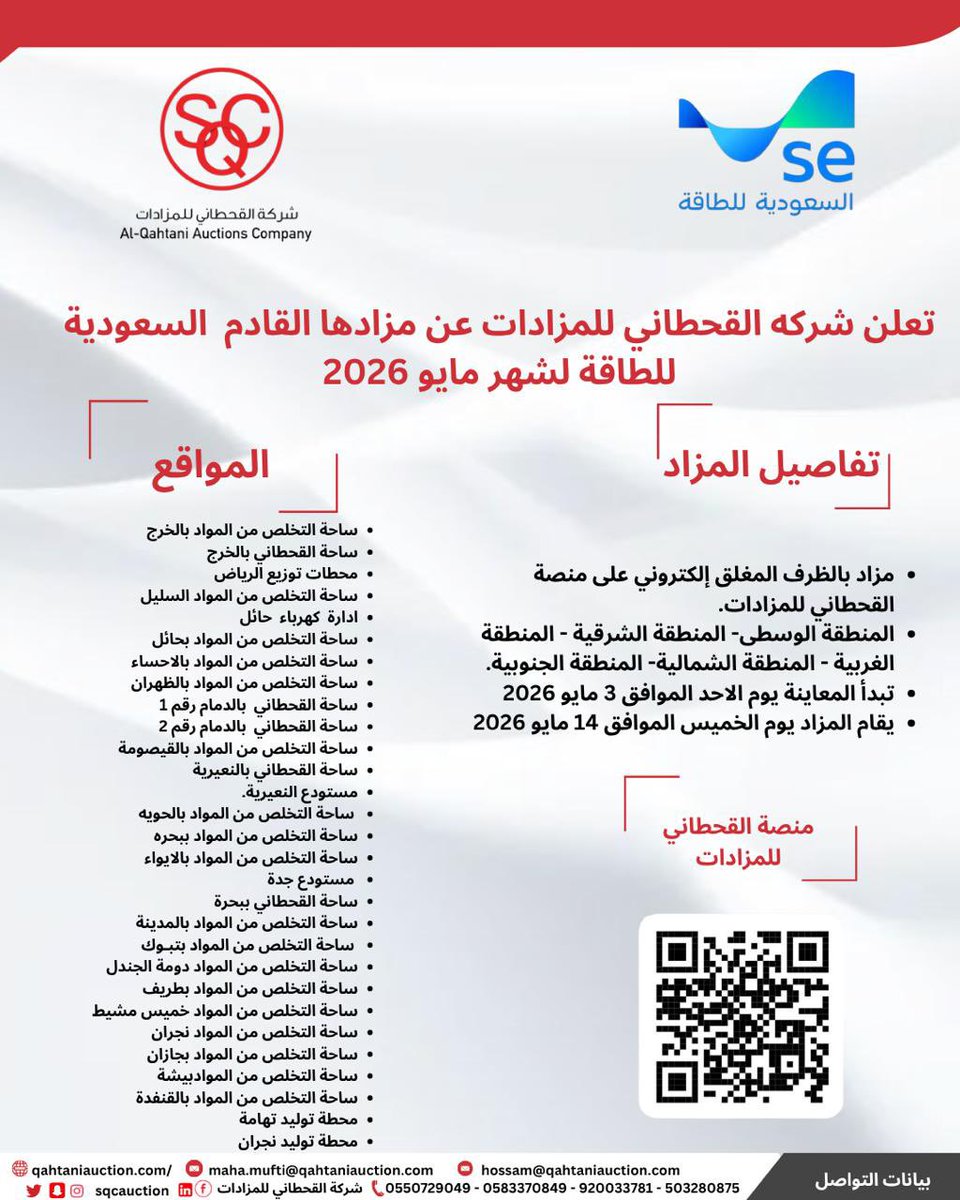 شركة القحطاني للمزادات - Al-Qahtani Auctions tweet media