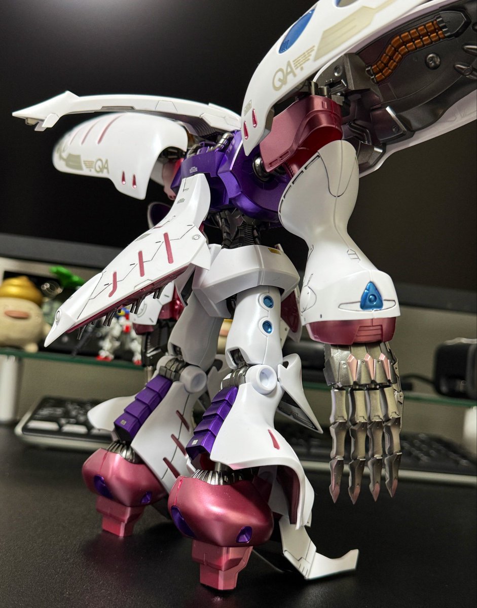 0623nautilus's tweet photo. 簡単仕上げでキュベレイ完成。大きいデカールムズすぎ(^^;
#ガンプラ #キュベレイ https://t.co/OiJiMevUvn