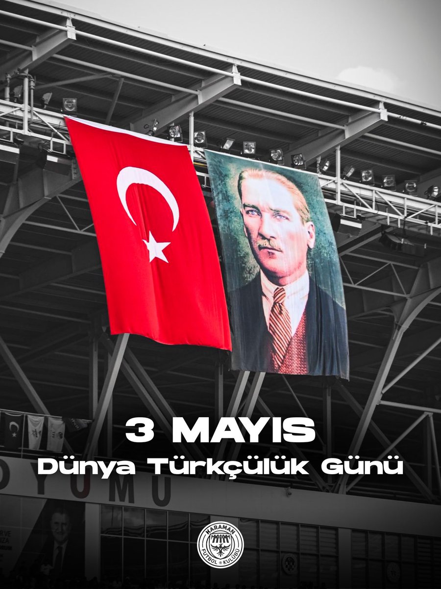 KaramanFKResmi's tweet photo. 🇹🇷"NE MUTLU TÜRK'ÜM DİYENE"

3 Mayıs Türkçülük Günü kutlu olsun! https://t.co/kTr4nhP9Gs