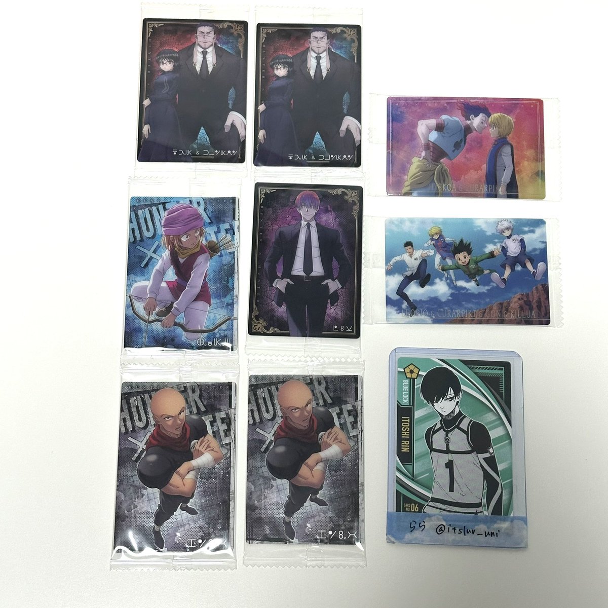 itsluv_uni's tweet photo. ハンターハンター HUNTER×HUNTER イタジャガ 交換

譲: 1枚目

求: 2枚目 キルア クロロ

友人分の代わりに交換を探しています。
(友人代理のため交換に出している物を求めています)
郵送希望です。
n:1の交換可能です。(Nヒソカ除く)
お気軽にお声掛けお願いいたします。 https://t.co/7HtIQbFDgN