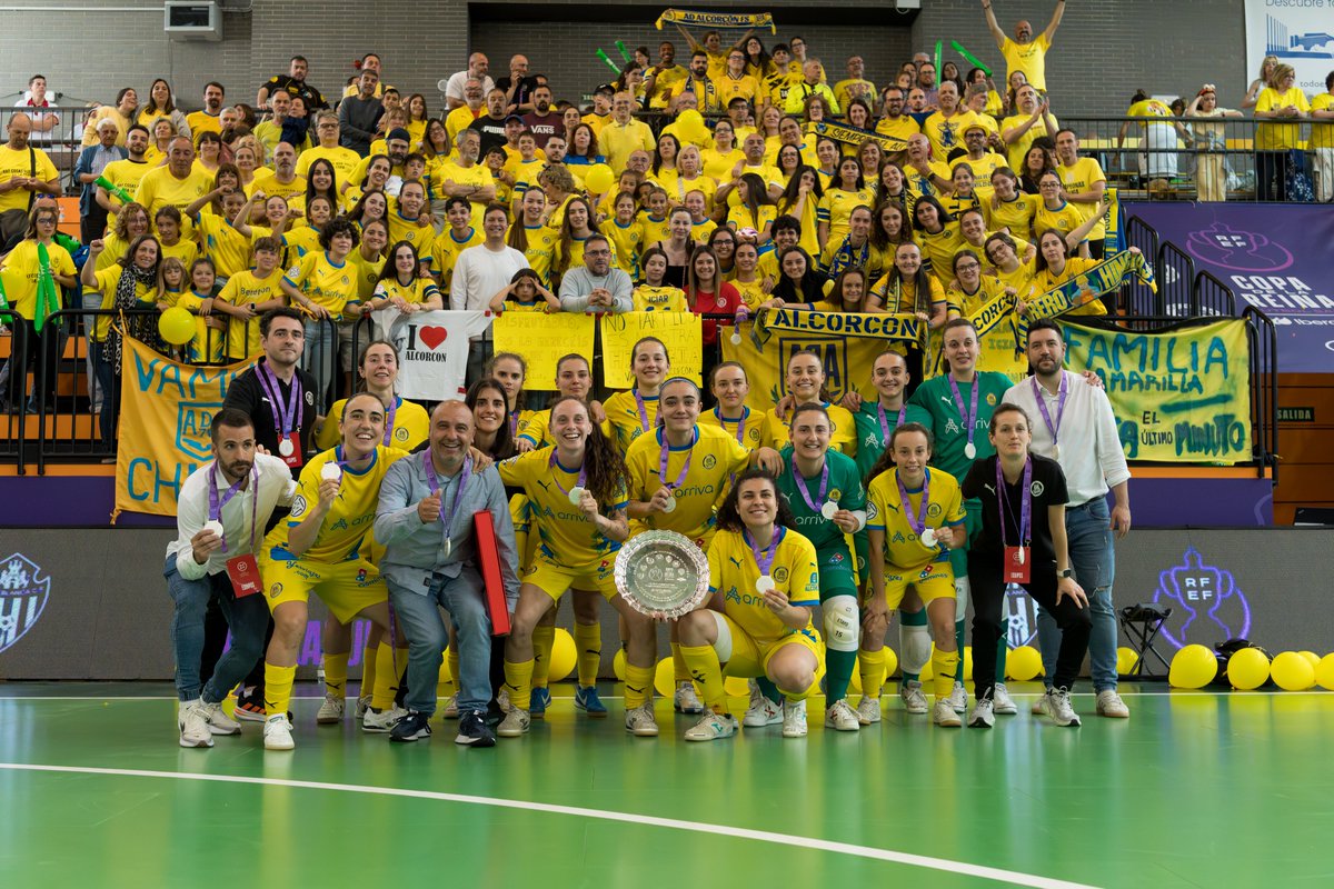 RFFM_FutbolSala's tweet photo. 🥈SUBCAMPEONAS Copa de la Reina 2026 @ADAlcorconFSF 

👏🏻Desde la @RFFM_oficial estamos muy orgullos de TODAS VOSOTRAS, habéis realizado una Copa espectacular. https://t.co/UHWv5tghJX