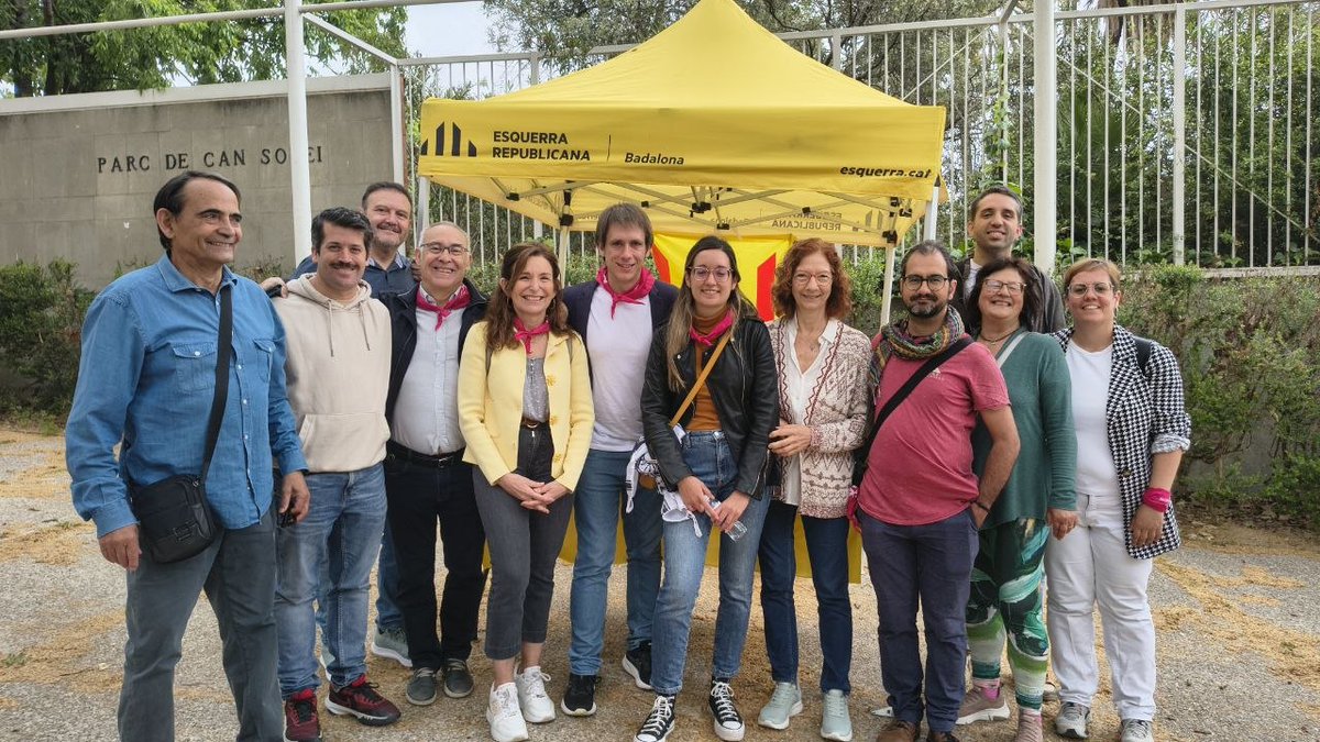 Aquest matí hem estat a la Festa del Badiu. Orgullós de tants companys i companyes republicanes compromesos/es dia a dia amb #Badalona i Catalunya. #BadalonaMereixMés #CatalunyaMereixMés