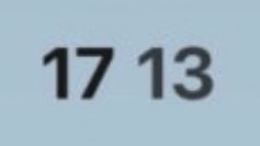 17 13 🤍