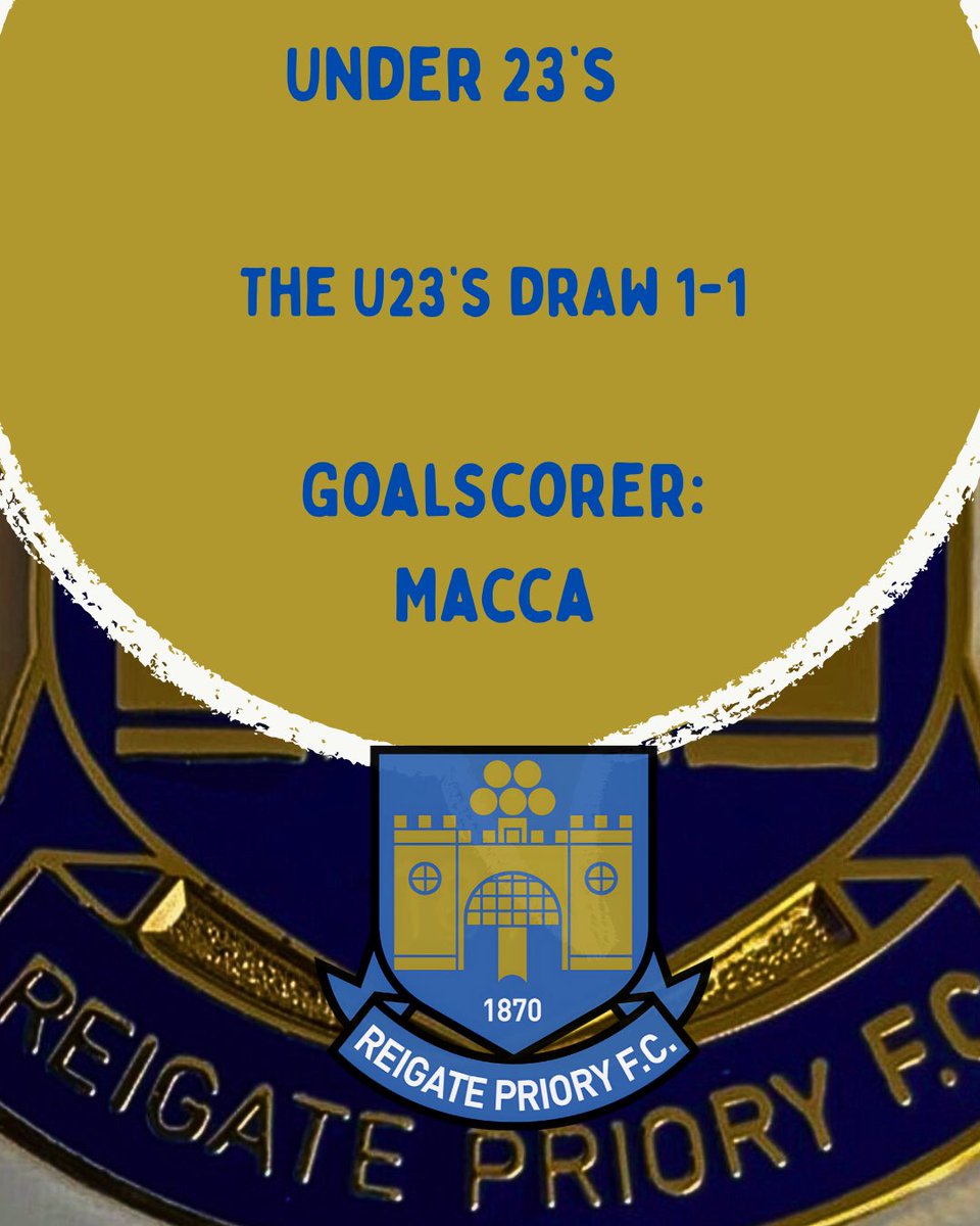 Reigate Priory FC tweet media