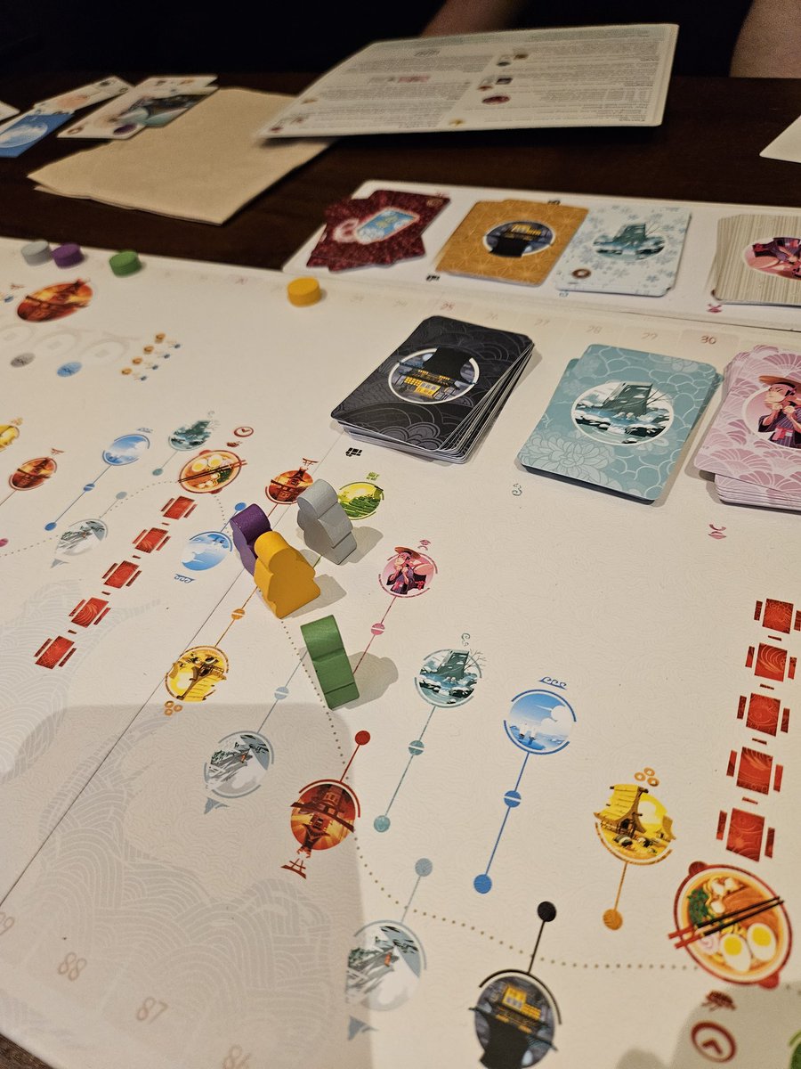 WhitePhoenix86's tweet image. Going on a grand journey with the guys.
#tokaido #boardgames