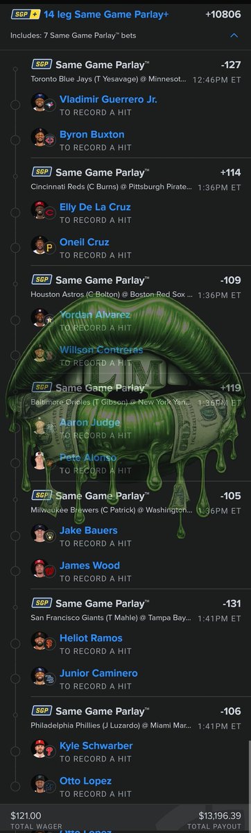 Ladi_Mayhem's tweet image. GOOD Morning Mayhem Movement🫡 wheels up soon ✈️... lets feast like and share if it hits yall Already know
account.sportsbook.fanduel.com/sportsbook/add…
#MLB
#Baseball
#MLBTwitter
#BaseballTwitter
#SportsBetting #BettingTwitter #GamblingTwitter #MLBPicks #MayhemMade
#Gambling𝕏
#freebets