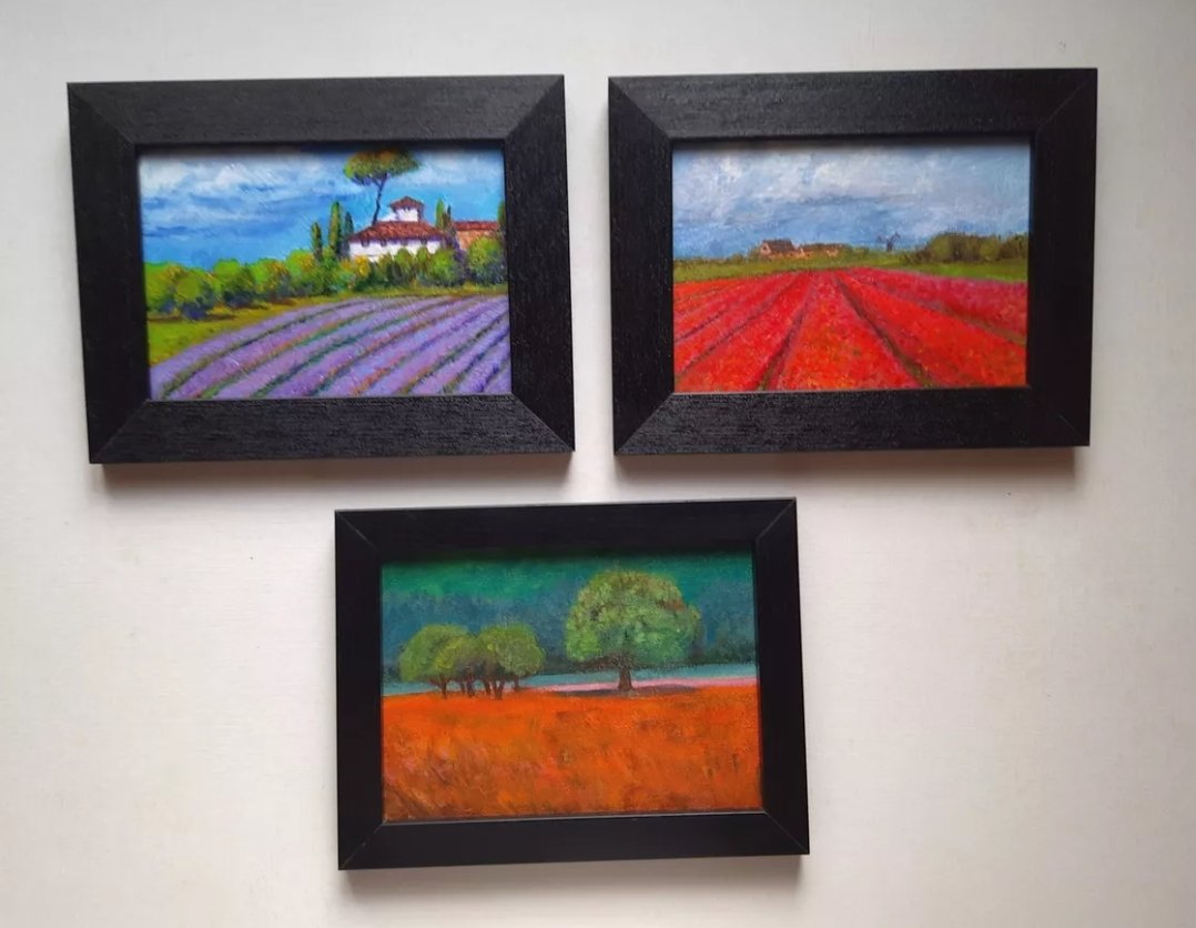 Arty_shen's tweet image. Set of three beautiful 5"x7" acrylic paintings of European spring landscapes! Framed ready to hang! @artfinder_com 
Capture spring in your homes all through the year, buy at 10% of Spring discount
artfinder.com/product/set-of…
#spring #floral #landscapes #acrylicpaintings #framedart