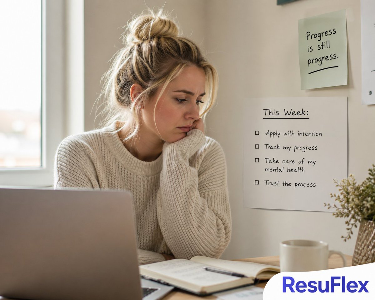 ResuFlex's tweet image. Protect your mental health. Stop mass applying. Start applying with a plan.
ResuFlex helps you move with intention until the offer comes ✨
#AI #JobSearch #CareerGrowth #ATSResume #ResuFlex