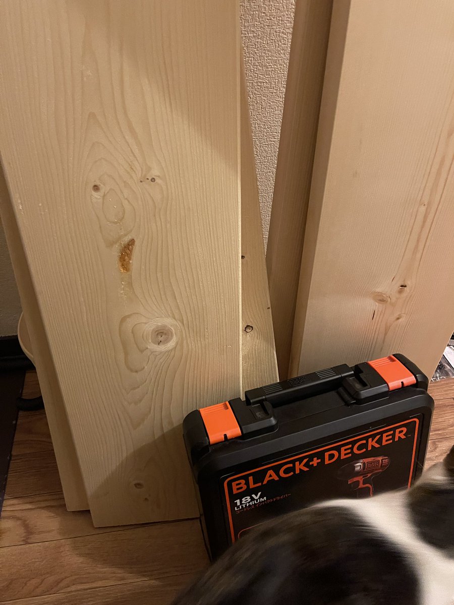 nozakichi_drum's tweet image. 棚をDIYしてみた🥁
#snare #drums #DIY #猫