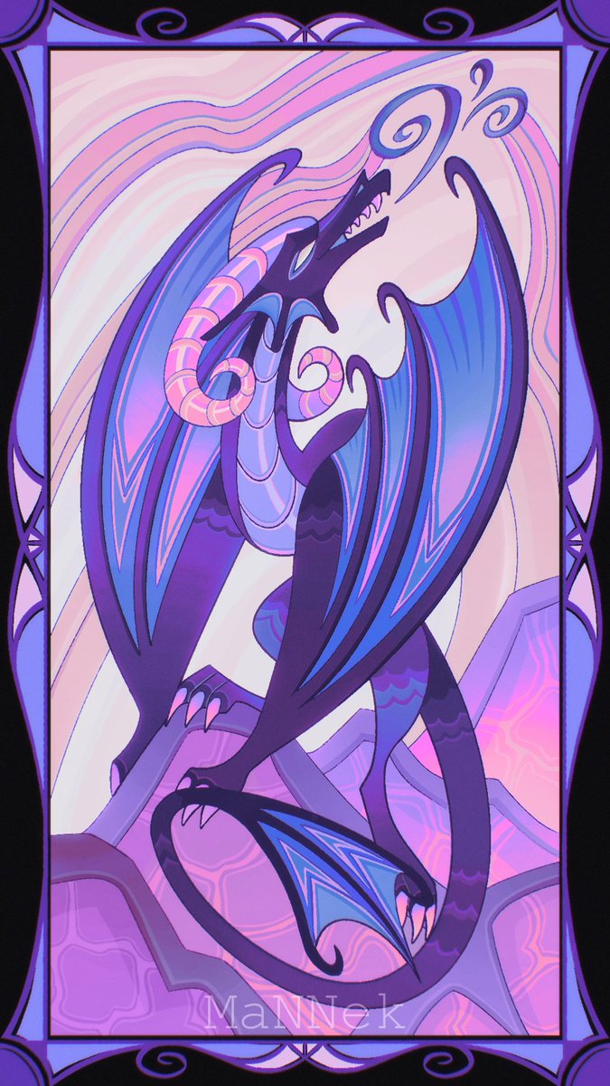 mannekartist's tweet image. Does he bite? 👀

#art #illustration #original #mythology #wyvern