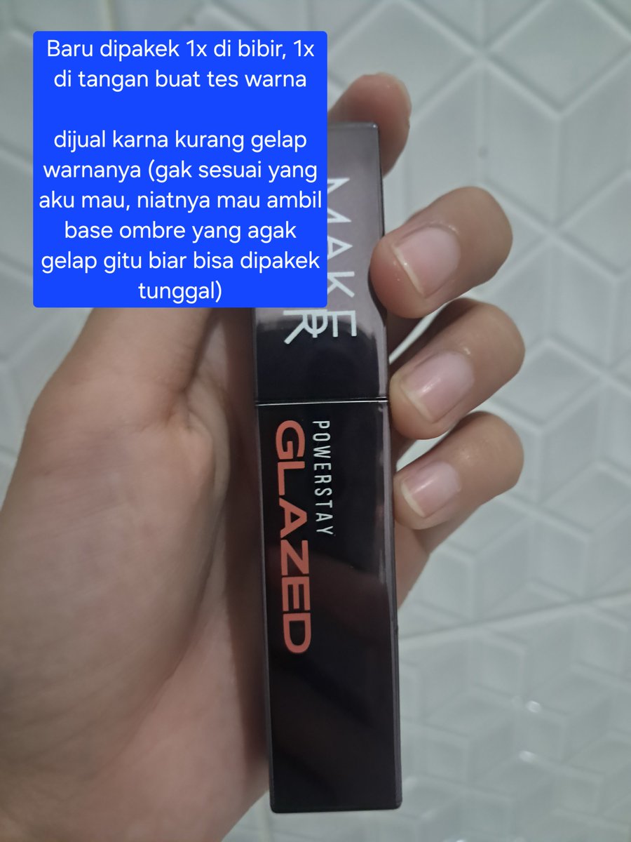 leogatra's tweet photo. WTS Preloved Tapi Seperti Baru!! Harga sudah termasuk ongkir

- Skintific Salicilyd Acid 30k
- Makeover Lip Glazed 09 Skye 65k
- Dearme Lip Staint 15k
- Buttered Lip SPF 10k
- OMG setting spray 20k

Dijual murah karna mau ngosongin lemari + belinya terkadang dapet voucher diskon https://t.co/7gw2k2tpPX