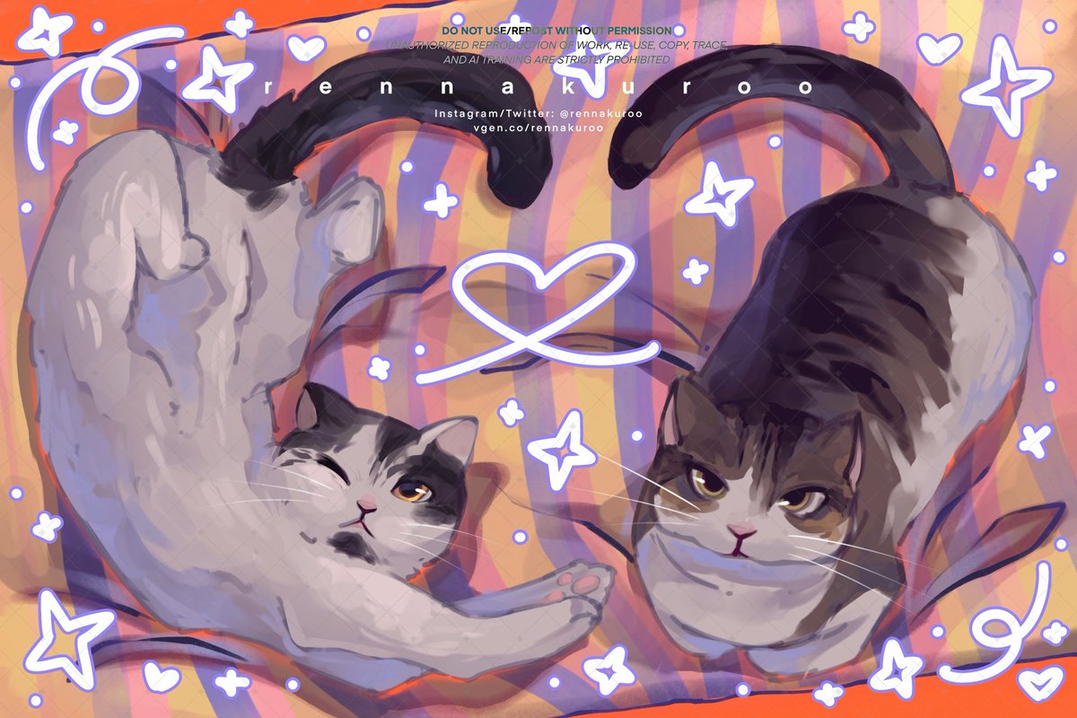 rennakuroo's tweet image. just fyi i do pet commissions too 😋🫶

#VGenComm #commission #pets