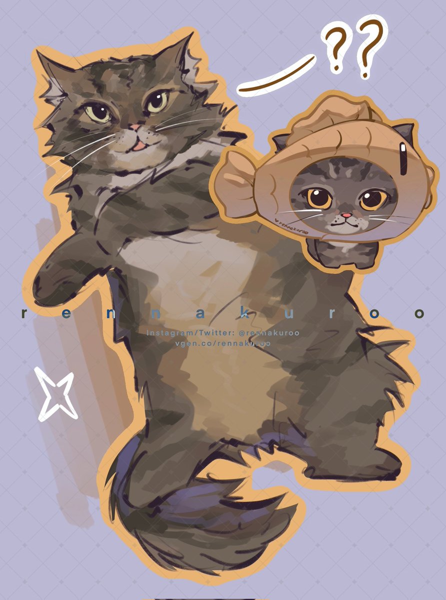 rennakuroo's tweet image. just fyi i do pet commissions too 😋🫶

#VGenComm #commission #pets