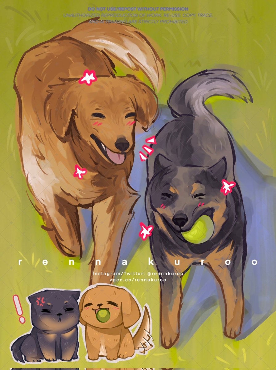 rennakuroo's tweet image. just fyi i do pet commissions too 😋🫶

#VGenComm #commission #pets