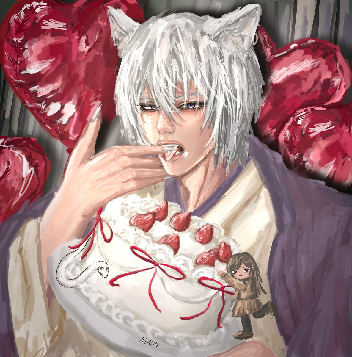 asa7lin's tweet photo. ppl barely draw him fr💔 hope yall like this!!!

#tomoe #kamisamakiss #nanamimomozono https://t.co/HC0ZnnmAQq