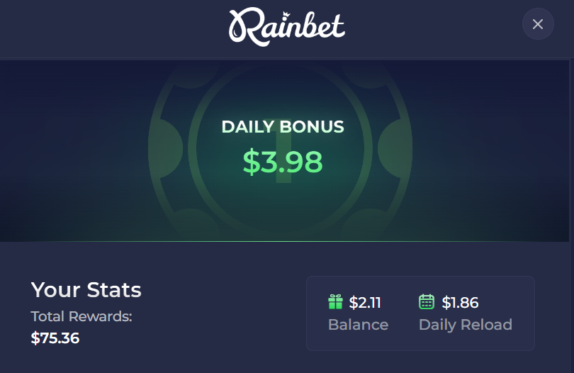 nielieboy's tweet photo. -2,200 and you get a daily bonus of 4 bucks such a nice site @rainbetcom https://t.co/Sh02GNeLZ4