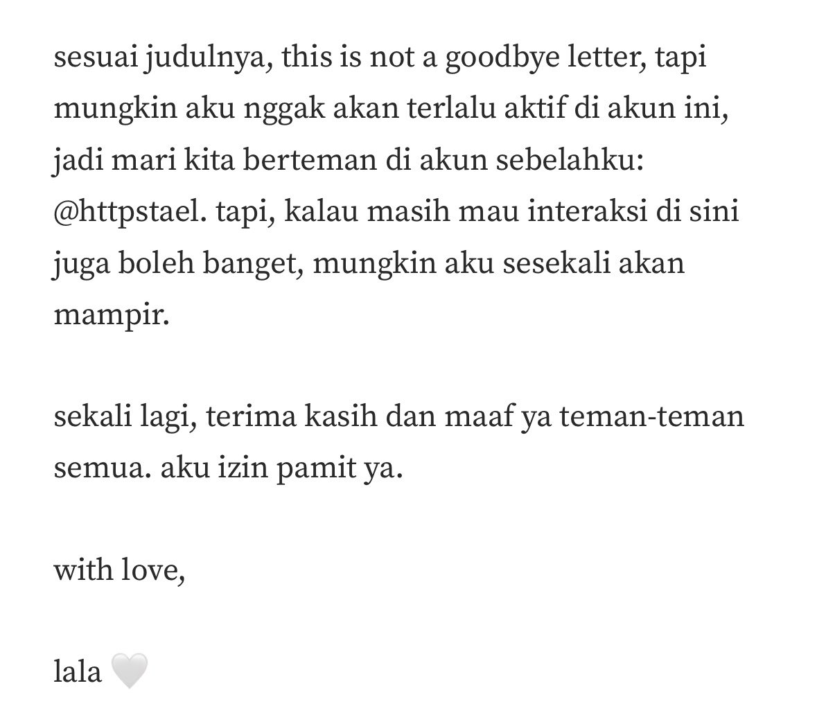 letitbespring's tweet photo. (not) a goodbye letter. 💌 https://t.co/bqTZUjmvXL