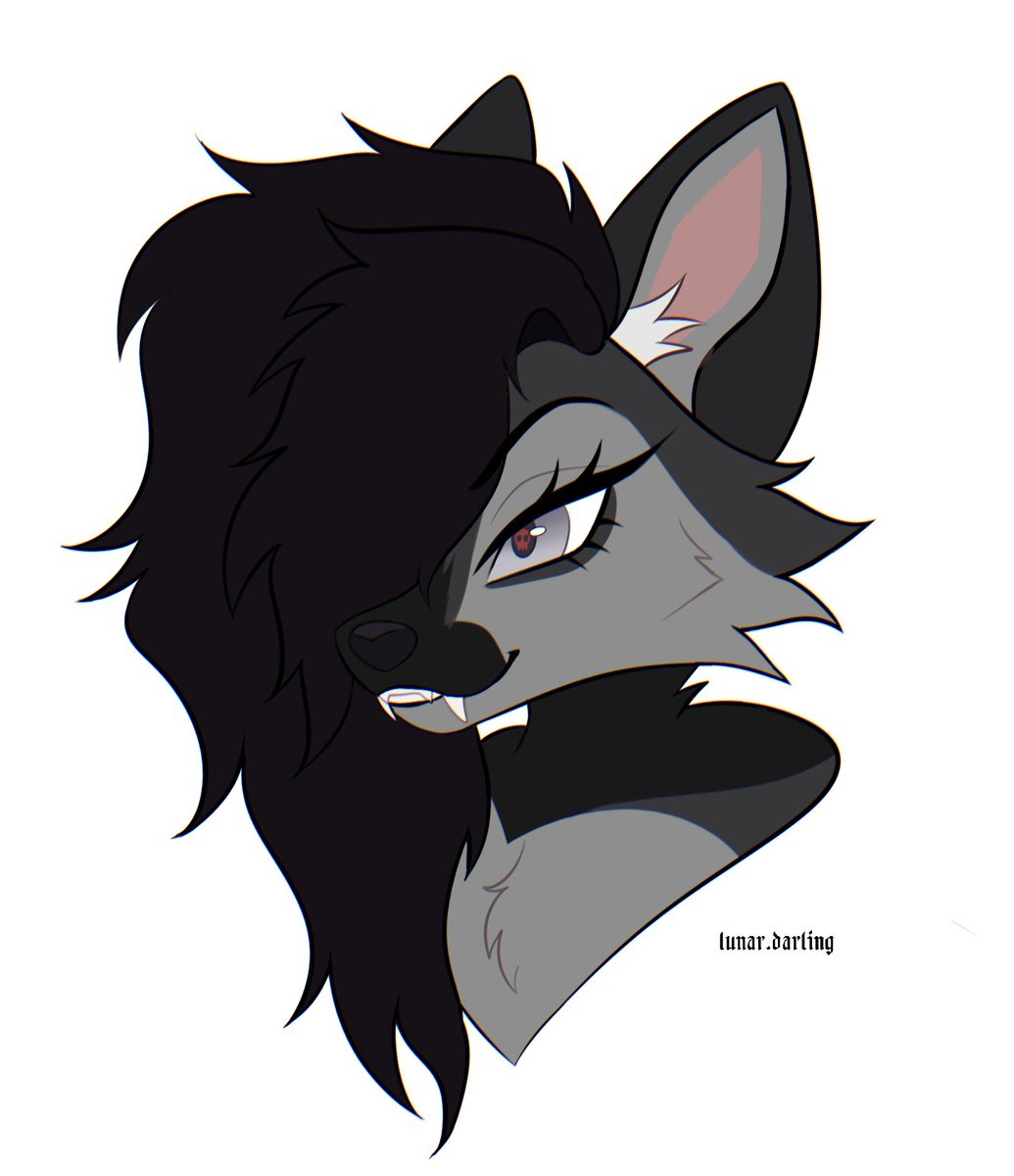lunardarling's tweet image. 🖤🖤🖤

#furry #fursona #furryart