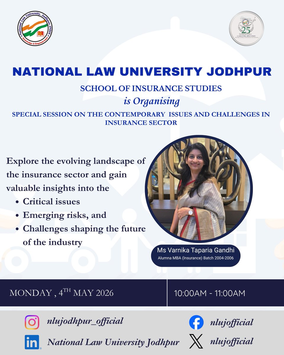 National Law University Jodhpur tweet media