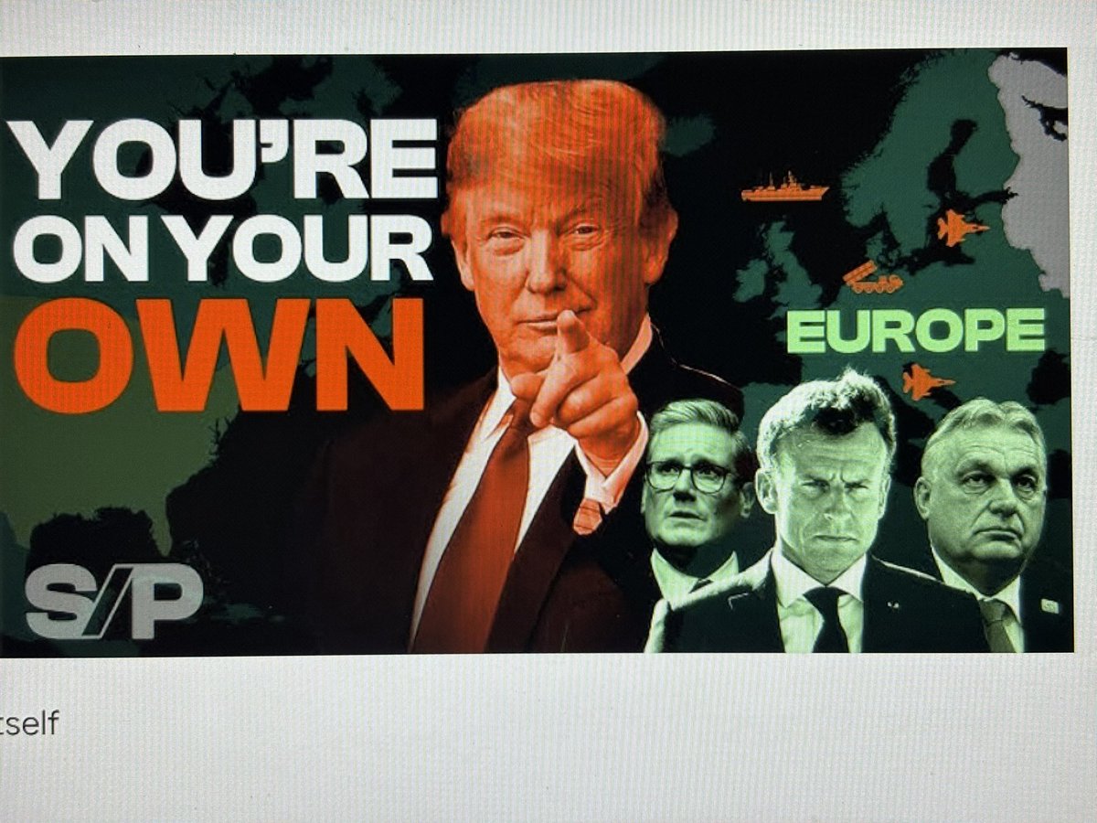 de_cesare33132's tweet image. #OutOfEurope

Why only five thousand soldiers, and not all thirty thousand? 

Because of #Iran? No. 

Because of #Ukraine? No. 

Because of #Tariffs? No.

Thirty-five years have passed since the end of the #ColdWar. 

Eighty-one since the end of the #SecondWorldWar.

#Trump’s