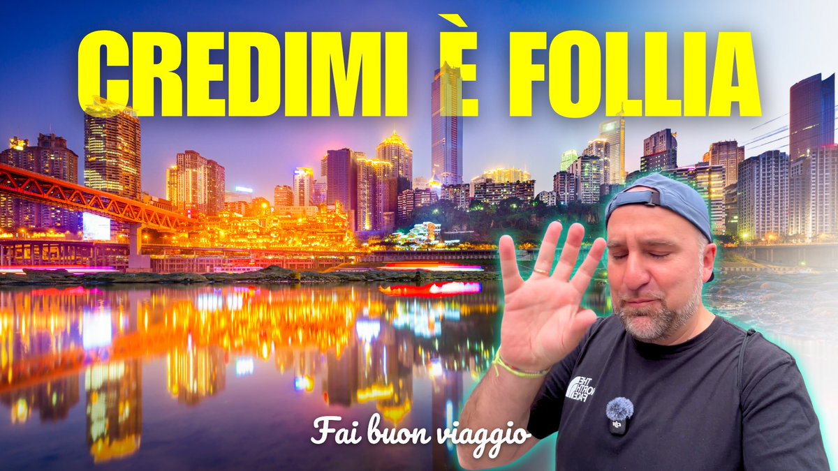 DiDirie's tweet photo. Forse uno dei video più belli mai realizzati sul canale, fateci sapere la vostra. Benvenuti a Chongqing 🇨🇳

🔗 Link video: https://t.co/VCQbiPS9rI

#Chongqing #cina #China #ViaggioInCina #faibuonviaggio #Youtube #vlog #2026 https://t.co/dp3aQ15X8v