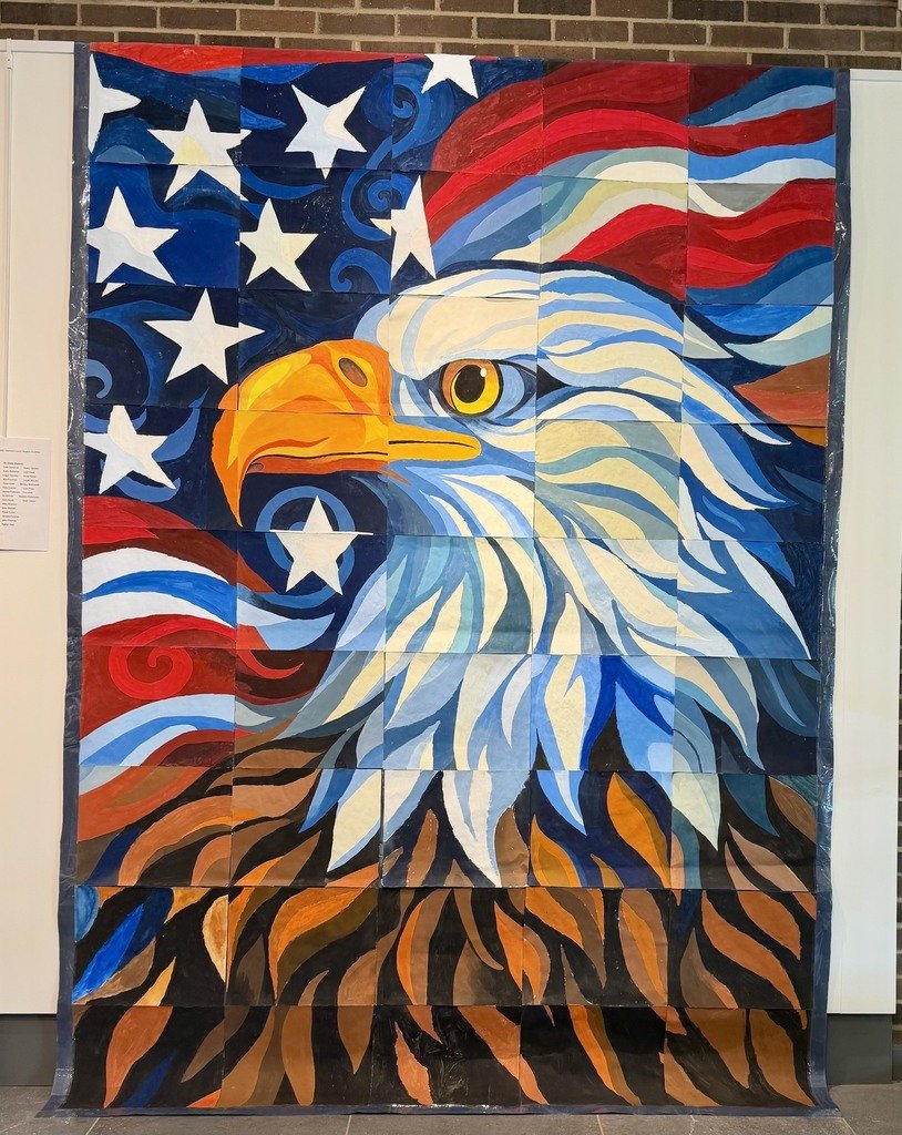 BTMS_Tigers's tweet photo. America 250: Clermont County Student Art Show is countywide student art show commemorating America’s 250th anniversary featuring our very own art students and their amazing bald eagle piece will be on display Monday, May 4 – Saturday, May 23 at the UC Clermont Art Gallery. https://t.co/aBNttDkSqH