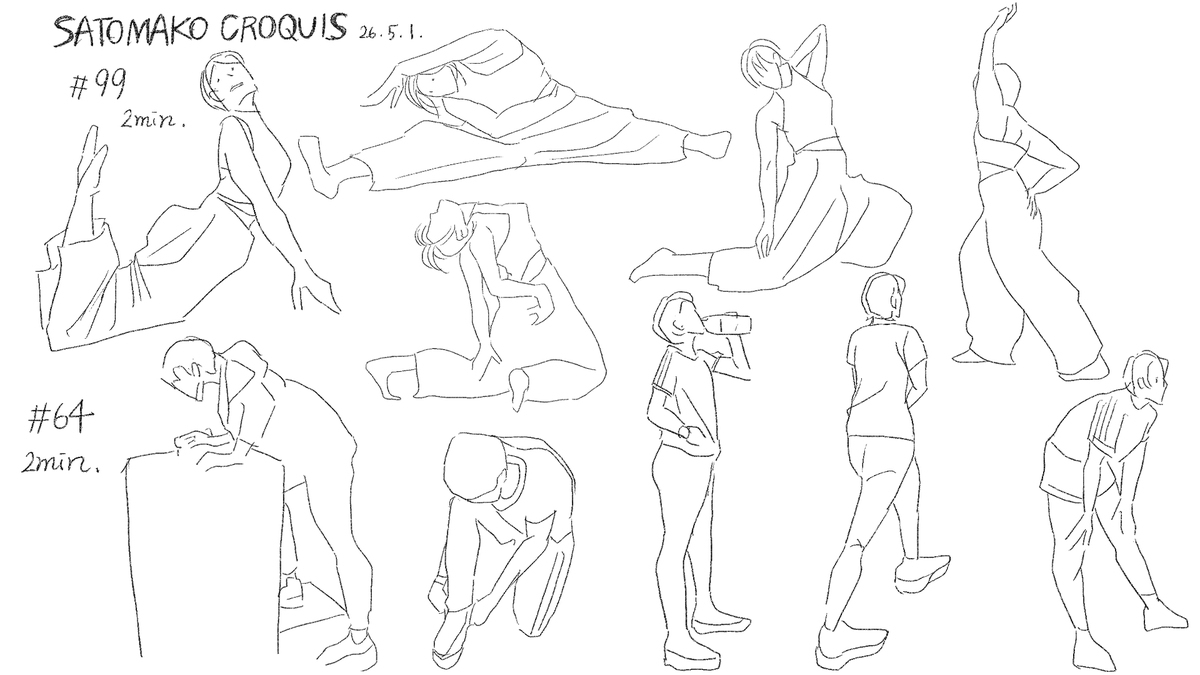 30yr1_'s tweet photo. #croquis まとめ　2分と1分 https://t.co/sM4X7f8Jp2