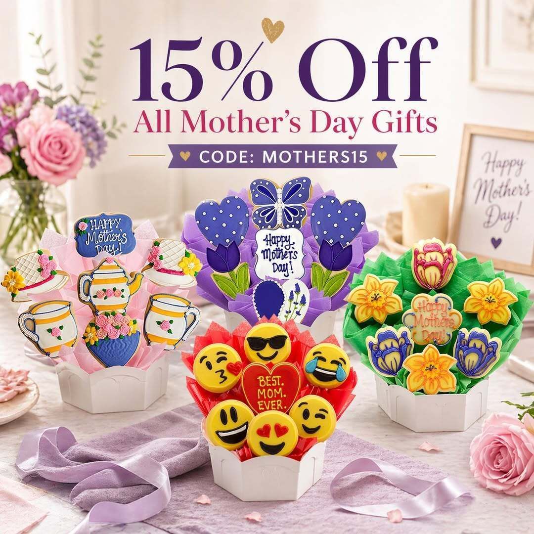 TheReviewWire's tweet image. Make Mom’s day as sweet as she is! 💐💖 

🍪 Enjoy 15% OFF all Mother's Day Gifts with code: MOTHERS15 (ad) dpbolvw.net/click-5460164-…

#MothersDayGift #Cookies #SendCookies
