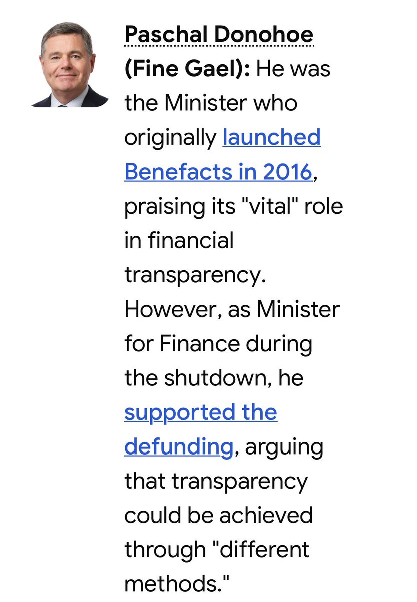 The government killed off Benefacts. 
Two ministers saw to it. 
Micheal McGrath and
Paschal 
O’Donoghue. 
Benefacts was becoming too good at showing where the €14bn was going, including uncomfortable details like executive salaries and the exact level of State dependency in