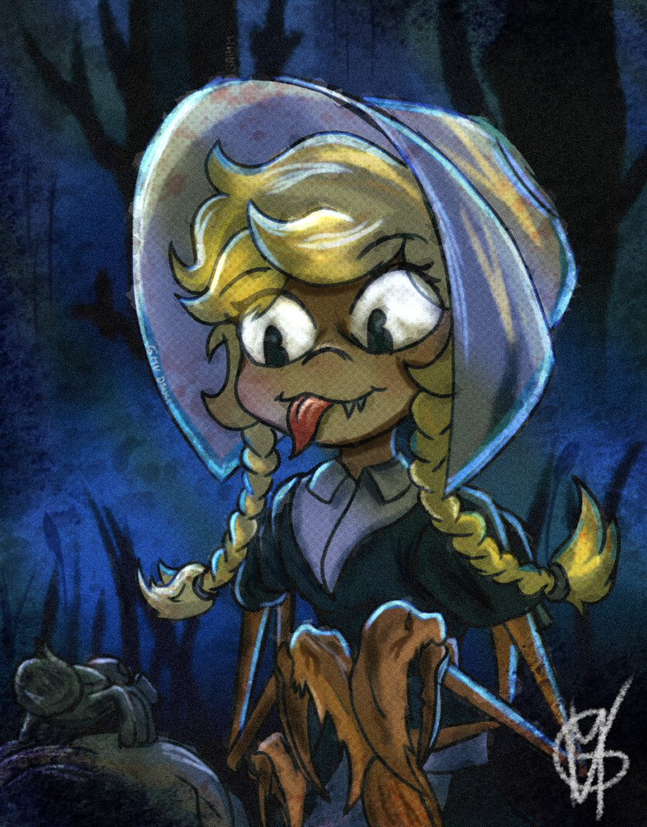 GMVDoodles's tweet image. Cordie with a Spider :3 
Why is she so silly??? TWT
.
..
.
#cliffside #cliffsidefanart #cordie #fanart #digitaldrawing #cliffsidecordie