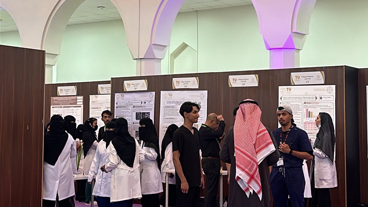 PTSeham's tweet photo. #TU HealthX Expo | 2026 

فخورة بمشاركتي ببحثي بين هذا الكم من العقول الملهمة
تجربة ثرية بالأفكار والطموح
ما كان مجرد عرض… كان خطوة أقرب لأهداف أكبر
والأجمل لسه جاي بإذن الله 🩶🩶 https://t.co/I8ph1kuSnn